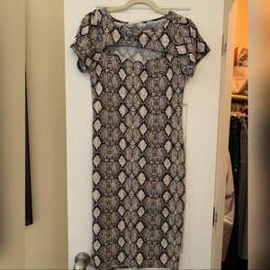 Snake stretchy dress